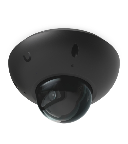 Купольная камера 4K PoE Ubiquiti UniFi Protect Camera G6 Dome Black с ночным видением, интеллектуальным распознаванием и прочным антивандальным корпусом.