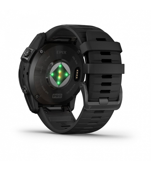 Умные часы Garmin Epix Pro Gen 2 Standard Edition, 1.4' AMOLED, ANT+, Bluetooth, GPS, NFC, Wi-Fi, 10 ATM, серый / черный
