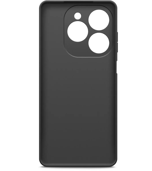 Чехол (клип-кейс) BoraSCO для Tecno Spark 20 Pro Silicone Case черный
