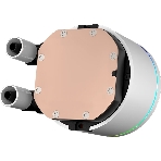Система охлаждения Water Cooling System PCCooler DA360 Pro ARGb WH (300W, 360мм, белый, ARGb/Fans: 3x120мм, 75.8CFM, 33.7dBA, 2200RPM/Pump height 57мм, 28dBA, 3000RPM, Rad thickness 27мм/S: 1851, 1700, 1200, 20XX, 115X, AM5, AM4), фото3