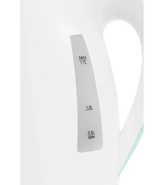 Электрочайник Blackton Bt KT1702P белый/зеленый, 1.7 л, 2200 Вт, скрытый нагревательный элемент