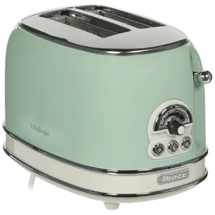 Тостер Ariete Vintage 155 зелёный, 810 Вт, 2 слота