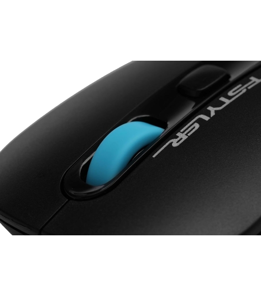 Мышь проводная A4Tech Fstyler FM10 черный/синий, 1600 dpi, USB, кнопки - 4