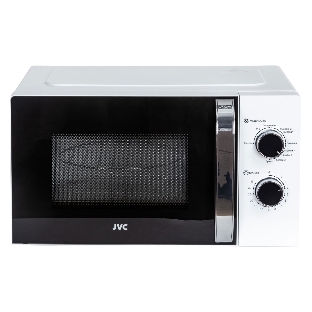 Микроволновая печь JVC JK-MW210MG белый, 20 л, 700 Вт, переключатели - поворотный механизм