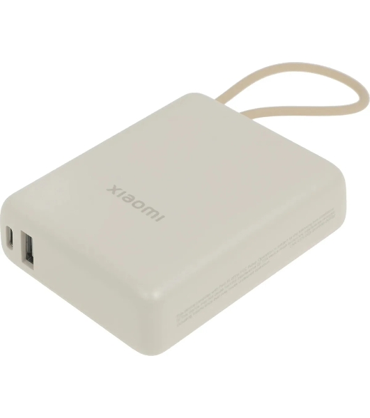 Портативный аккумулятор Xiaomi BHR9333GL 10000mAh PD 33W 3A USB-A/USB-C бежевый