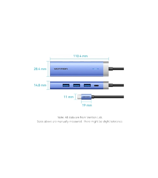 USB-разветвитель Vention TGESB, USB Type-C, USB/HDMI, USB Type-C
