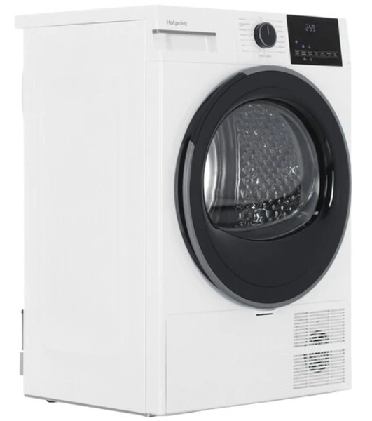 Сушильная машина Hotpoint TDSH 75 W белый, 7 кг, сушка - тепловой насос, программ - 15, 59.7 x 84.6 x 54.3 см
