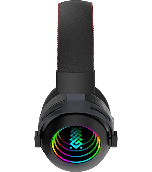 Гарнитура Defender Echo чёрный, проводная, подсветка
