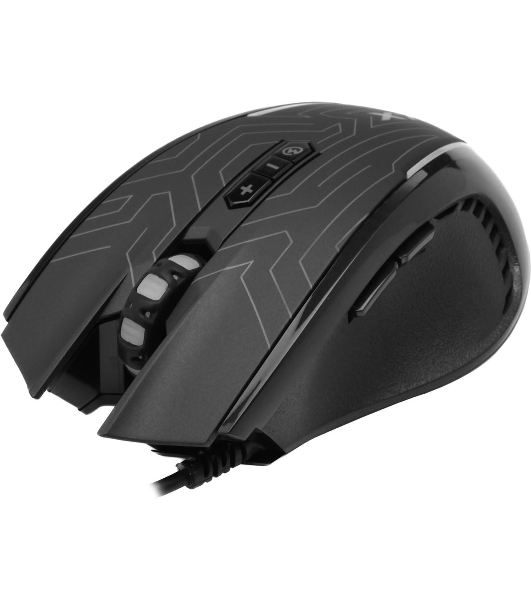 Мышь проводная A4Tech X87 черный, 2400 dpi, USB, кнопки - 8