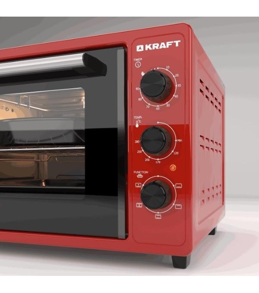 Мини-печь KRAFT KN-MO 3902 FKR красный