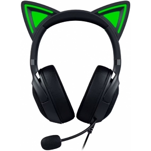 Гарнитура Razer Kraken Kitty V2 чёрный, проводная, USB, подсветка