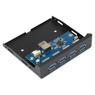 Планка USB 3.0 на переднюю панель 3.5' Gembird FP3.5-USB3-4A, USB, 4xUSB-A 3.0