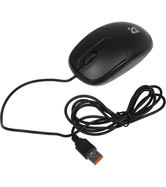 Мышь проводная Defender Datum MS-980 черный, 1000 dpi, USB, кнопки - 3
