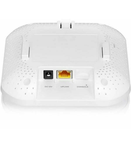 Точка доступа Zyxel NebulaFlex NWA90AX PRO, WiFi 6, 802.11a/b/g/n/ac/ax (2,4 и 5 ГГц), MU-MIMO, антенны 3x3, до 575+2400 Мбит/с, 1xLAN 2.5GE, PoE, защита от 4G/5G, БП в комплекте