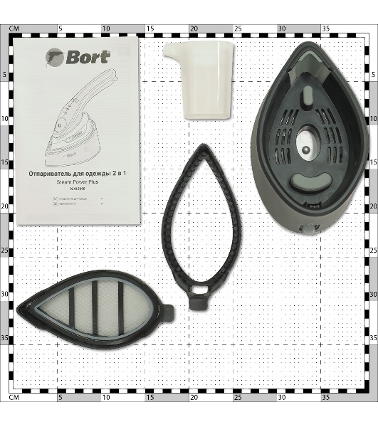 Отпариватель Bort Steam PowerPlus черный/голубой, 1300 Вт, 25 г/мин, 140 мл