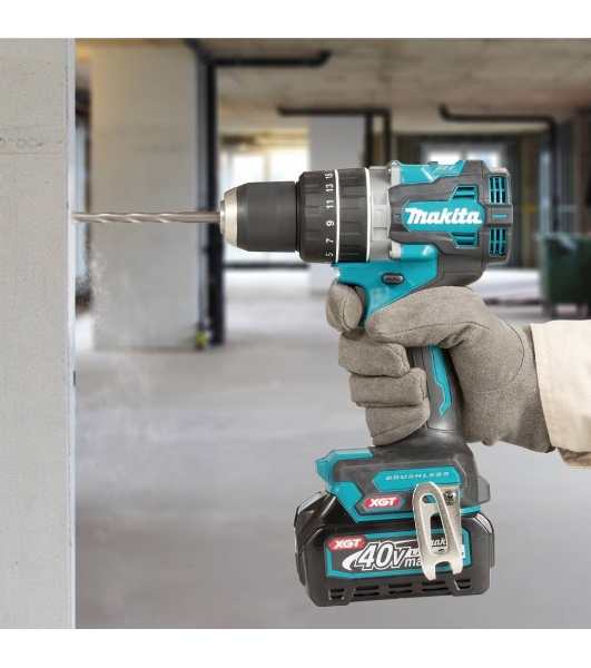 Дрель-шуруповерт Makita HP002GZ, 40 В, 0 Ач, 64 Нм, бесщеточный, ударный
