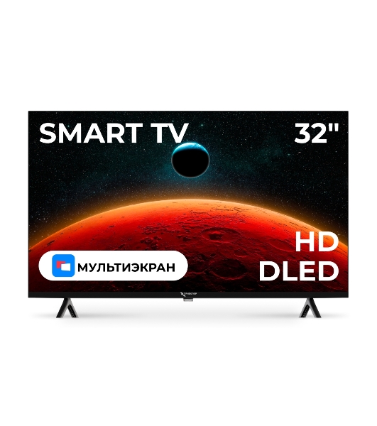 Телевизор Триколор 32' H32HC3 черный HD DLED 60Hz Smart TV Android
