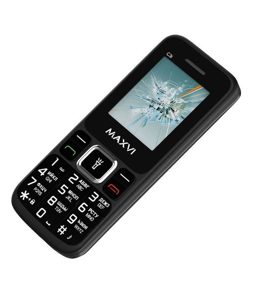 Мобильный телефон Maxvi C3i черный