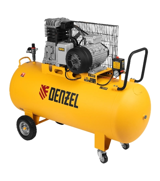 Компрессор воздушный Denzel BCI3000-T/200 рем. привод, 3,0 кВт, 200 л, 530 л/мин