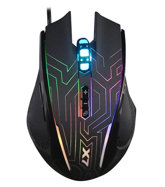 Мышь проводная A4Tech X87 черный, 2400 dpi, USB, кнопки - 8