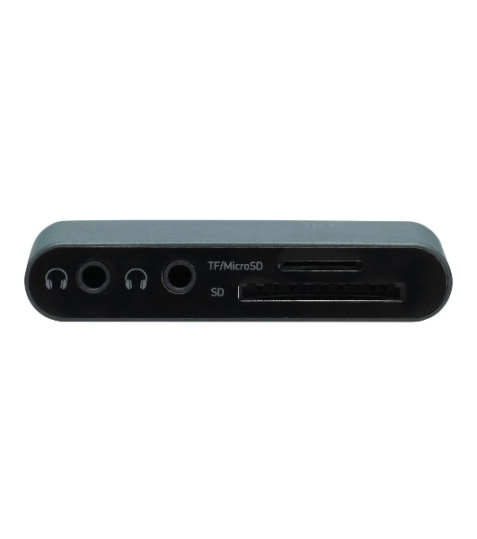Кард-ридер Digma CR-СA2512-G/темно-серый/SD/TF/micro-SD/USB Type-C/алюминий