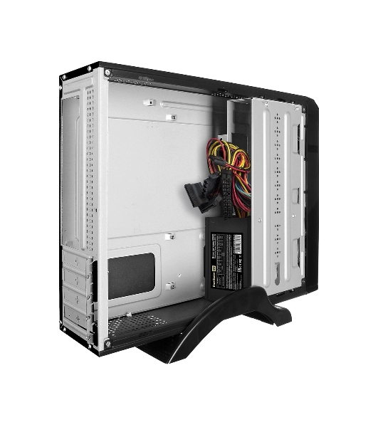 Компьютерный корпус Desktop ExeGate MI-207U-400W-8 (miniITX/mATX, БП M400 с вент. 8см, 1*USB+1*USB 3.0, аудио, черный)
