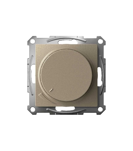 Светорегулятор (диммер) SE AtlasDesign Шампань, повор-нажим, LED, RC, 400 Вт, мех.