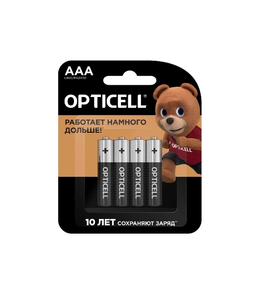 Батарея Opticell Basic LR03 AAA (4шт) блистер