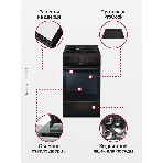 Плита электрическая Hansa FCEB53000 коричневый, конфорок 4 шт, духовка 69 л, 50 см x 85 см x 60 см, фото25