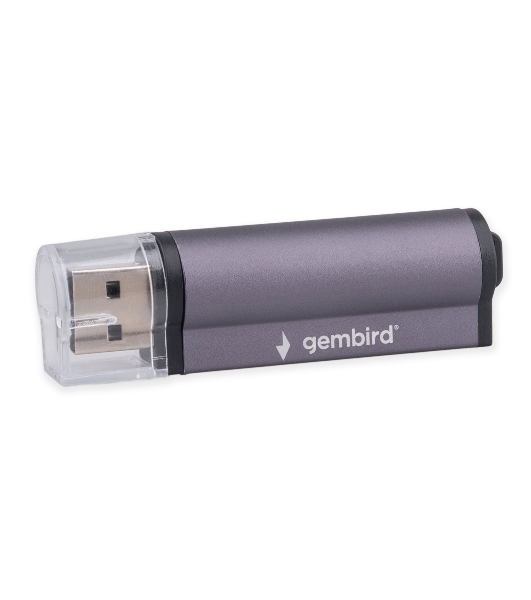Кард-ридер Gembird FD2-MSD-5/серый/TF/Micro-SD/Micro-SDHC/Micro-SDXC/SD/MS/M2/USB 2.0/алюминий