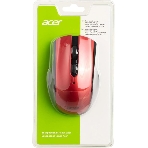Мышь беспроводная Acer OMR032 черный/красный, 1600 dpi, радиоканал, USB, кнопки - 4, фото3