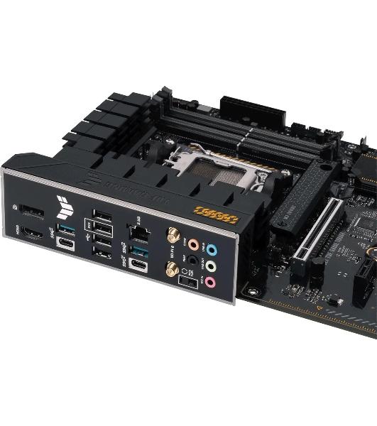 Материнская плата ASUS TUF GAMING B650-PLUS WIFI, AM5, AMD B650, 4xDDR5, 4xSATA, 3xM.2, 1xPCI-E 4.0 x16, 1xPCI-E 4.0 x4, 2xPCI-E x1, 1xHDMI, 1xDP, 1x 2.5Gb LAN, 2xUSB-A 3.2 Gen 2, 4xUSB-A 2.0, 1xUSB-C 3.2 Gen 2, 5x3.5 мм, 7.1, ATX