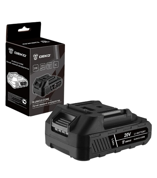 Аккумулятор DEKO R-UNV3.0 CORE, Li-ion, 20В, 3.0А*ч