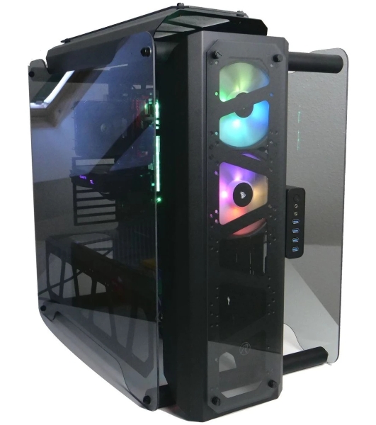 Корпус без блока питания Raijintek ENYO, Full-Tower, TG, no fans, 4xUSB-A 3.0, SSI-EEB, E-ATX, ATX, mATX, mITX Black