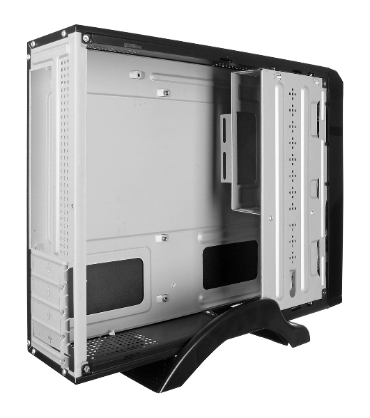 Компьютерный корпус Desktop ExeGate MI-207U-400W-8 (miniITX/mATX, БП M400 с вент. 8см, 1*USB+1*USB 3.0, аудио, черный)