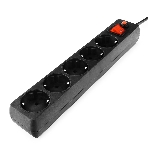 Сетевой фильтр Гарнизон ECL-5-B-1.4, 5 р, 10А, 1.4 м, ур.защиты 4, черный, пакет, фото5