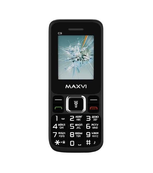 Мобильный телефон Maxvi C3i черный