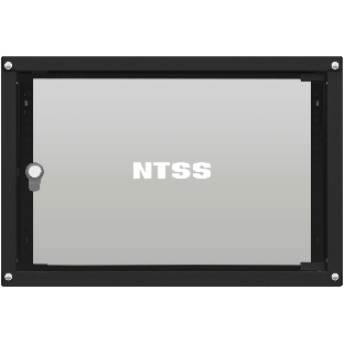 Шкаф коммутационный NTSS Lime (NTSS-WL6U5545GS-BL) настенный 6U 550x450 мм пер. дв. стекл несъемн. бок. пан. 30 кг черный 370 мм 9.6 кг 110 град. 370 мм IP20 сталь