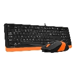 Комплект клавиатура+мышь A4Tech FStyler F1010 проводной, USB, 1600 DPI, чёрный/оранжевый, фото22