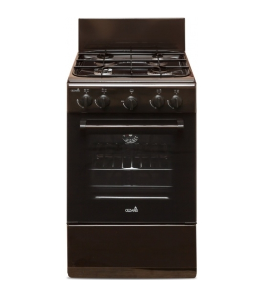 Газовая плита Cezaris ПГ 2150-03 коричневый, конфорок 4 шт, духовка 43 л, 51 см x 85 см x 55 см