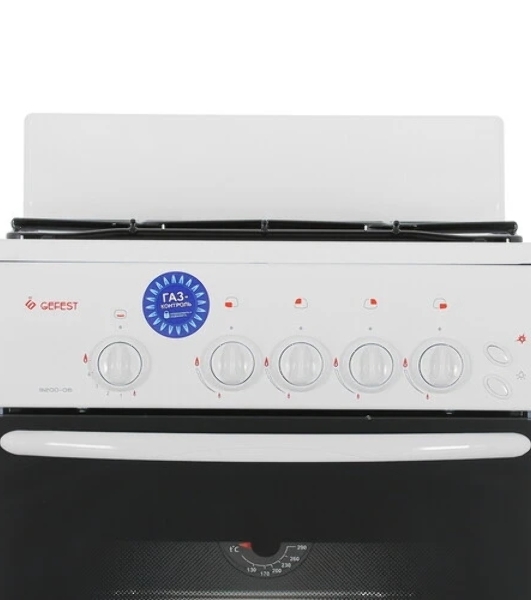 Плита газовая Gefest ПГ 3200-06 К35 белый, конфорок 4 шт, духовка 42 л, 50 см x 85 см x 53 см