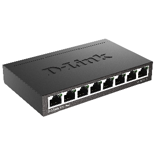 Коммутатор D-Link DGS-1008D/R1A, 8×1 Гбит/с, неуправляемый
