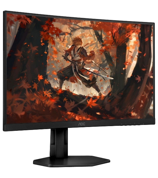 Монитор 27' AOC CQ27G4X VA 2560x1440, 180 Гц, 0.5 мс, 16:9, 300 кд/м², 4000:1, 1500R, 2xHDMI, 1xDP, изогнутый 1500R, черный