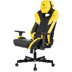 Кресло игровое Knight Thunder 5X черный/желтый эко.кожа крестов. металл, фото4
