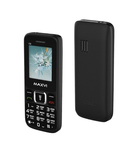 Мобильный телефон Maxvi C3i черный
