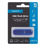 Флешка USB Maxvi P1 blue (FD32GBUSB20C10P1), 32Gb, USB 2.0, R/W 15/5, синий, фото3
