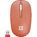 Мышь беспроводная Defender Smart MM-396 красный, 1600 dpi, радиоканал, Bluetooth, USB, кнопки - 3, фото 1
