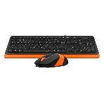 Комплект клавиатура+мышь A4Tech FStyler F1010 проводной, USB, 1600 DPI, чёрный/оранжевый, фото23