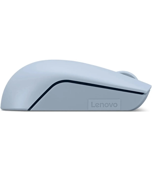 Мышь беспроводная Lenovo 300 светло-голубой, 1000 dpi, радиоканал, USB, кнопки - 3