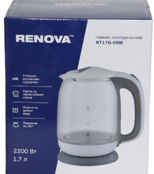 Чайник электрический Renova KT17G-09W